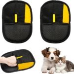 2pc Pet Hair Removal Gloves, 2025 New Electrostatic Pet Hair Remover, Washable Reusable Cat Grooming Gloves for Bed Sheets Couch Clothes Carpet, Multipurpose Pet Care Accessory for Cats and Dogs